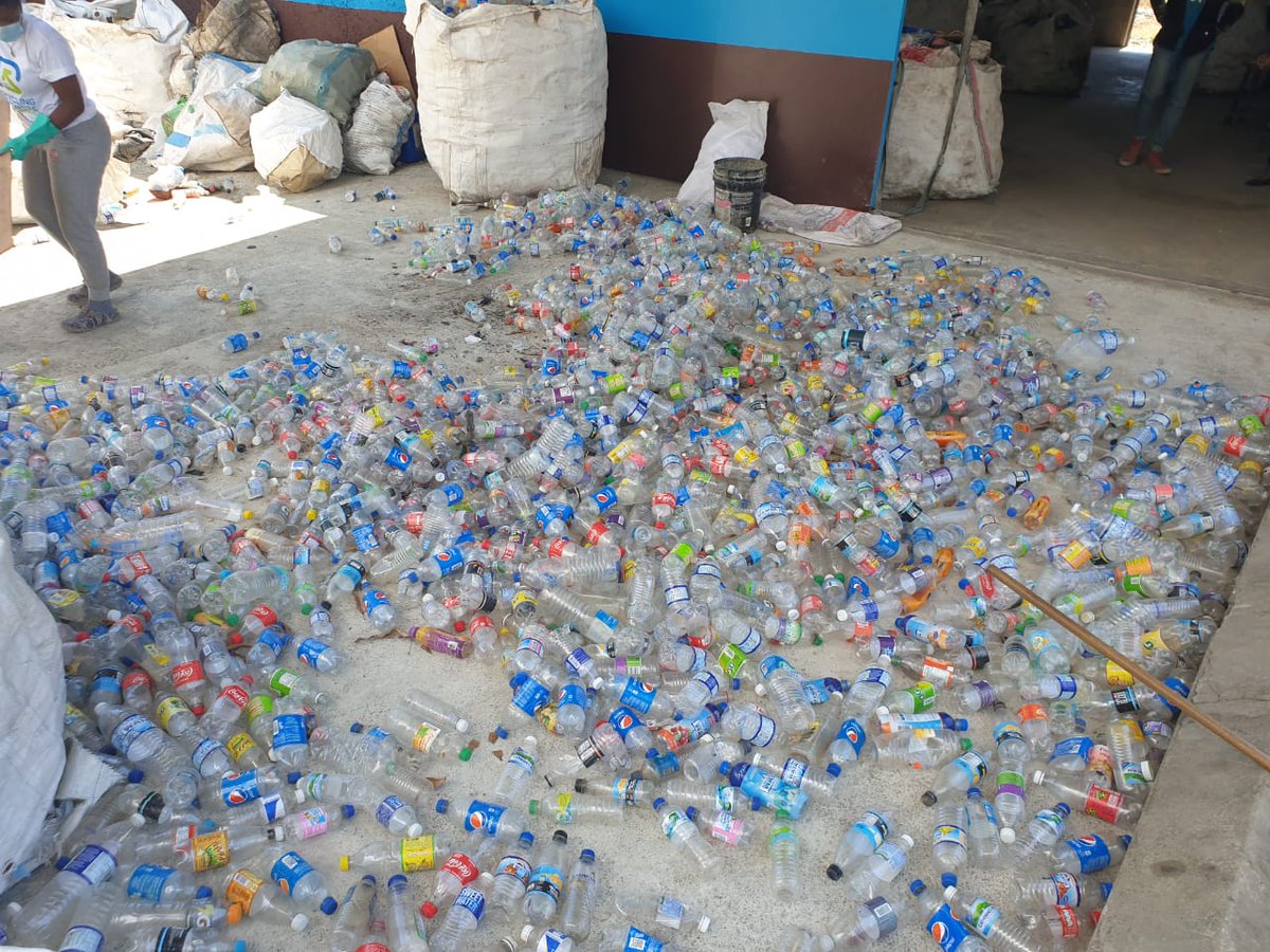 RecyclingJA's tweet photo. St. Thomas is working, working, working!! Our Morant Bay Depot is open and to accept your PET(1) &amp; HDPE(2) #plastics for #recycling 
It's time to #putplasticinitsplace #savetheplanet https://t.co/VujMSwc6NH