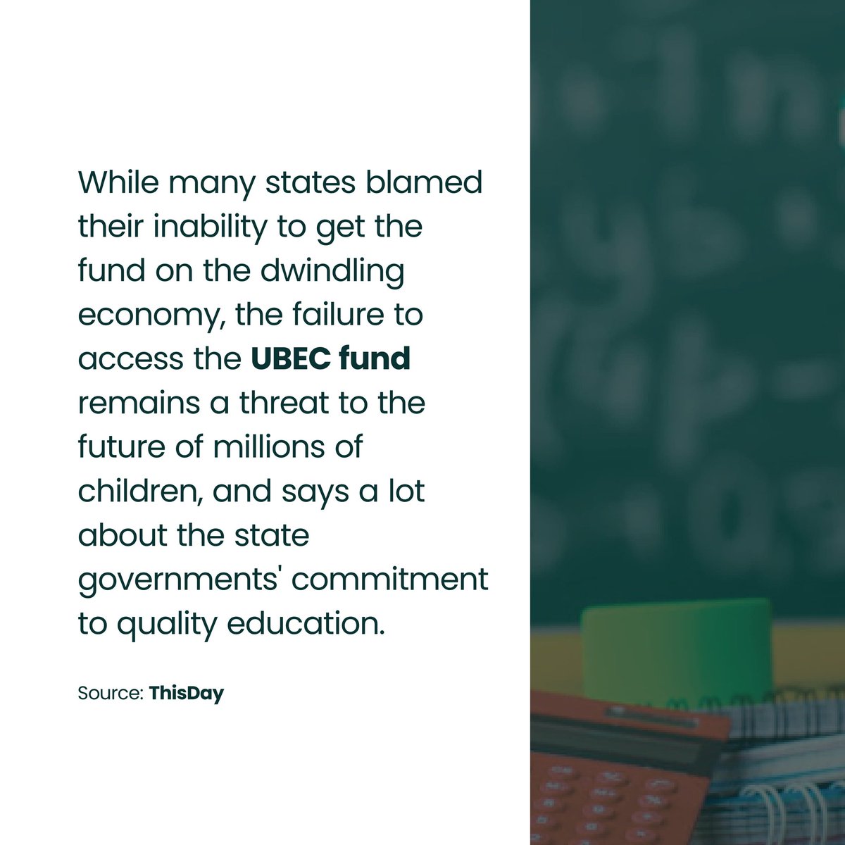 ymonitorng's tweet photo. lackadaisical efforts in fixing the deteriorating public schools.
What do you think is the cause of this nonchalance?
#YMonitor
#DataOfTheWeek https://t.co/6IIz9Gc2Tn