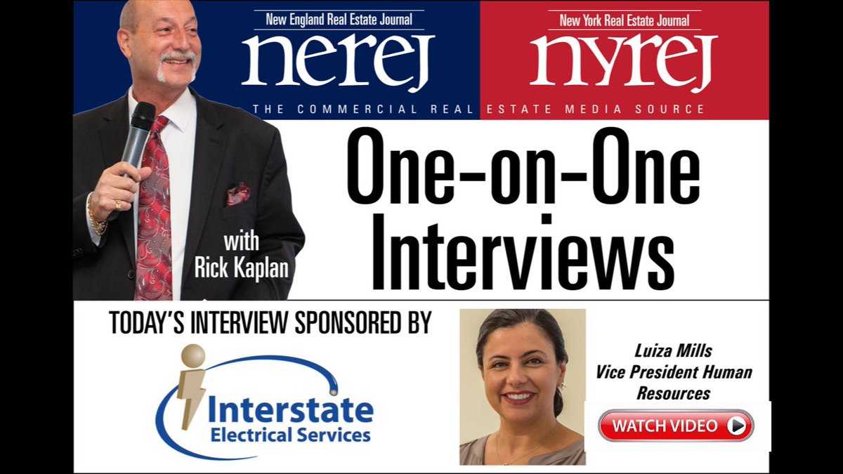 Check out NEREJ One on One Interview with Luiza Mills of Interstate Electrical Services Corp.        youtu.be/K5vNy_Zrn94