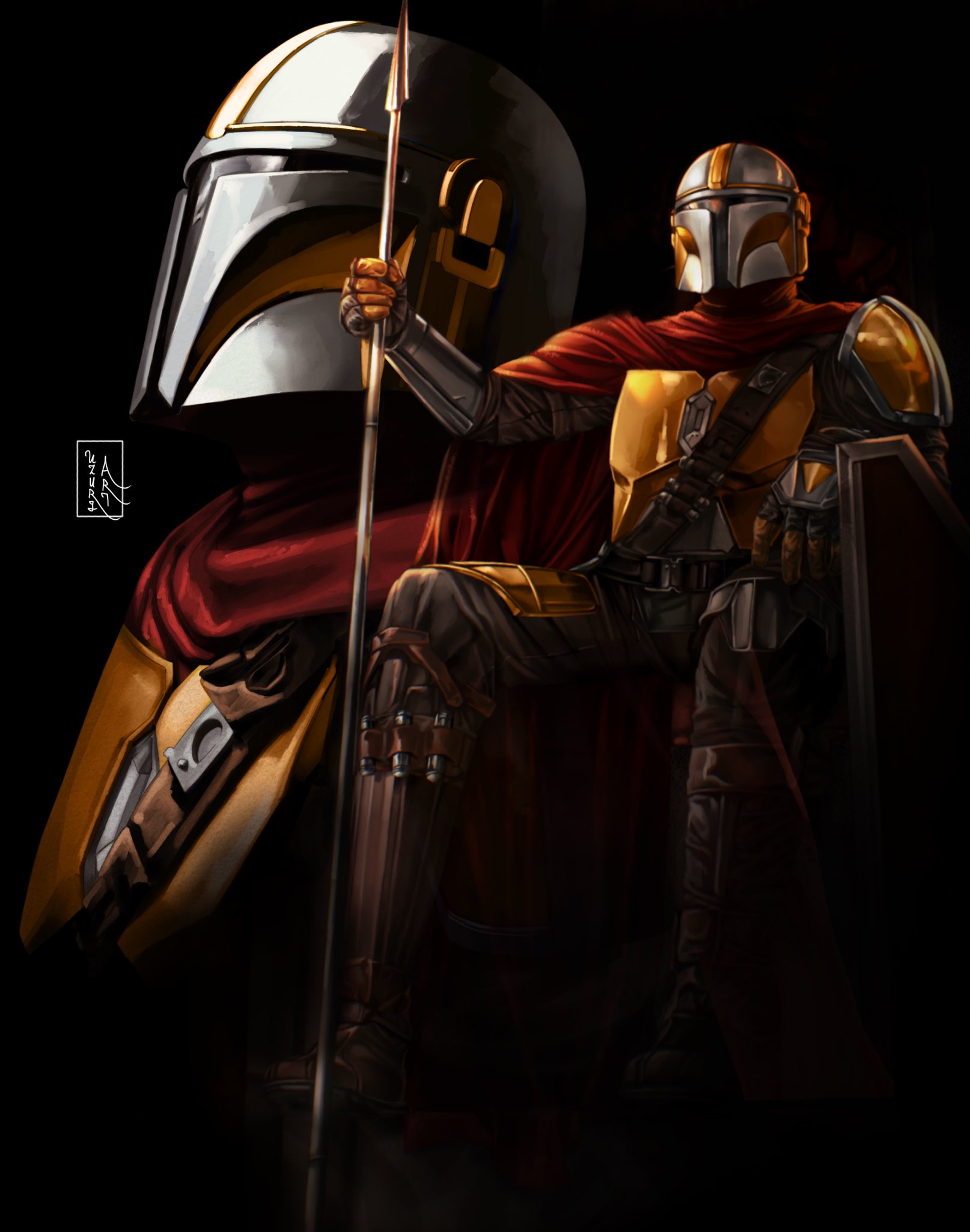 Uzuri Art on Twitter "Din Djarin, Ruler of Mandalore StarWars 