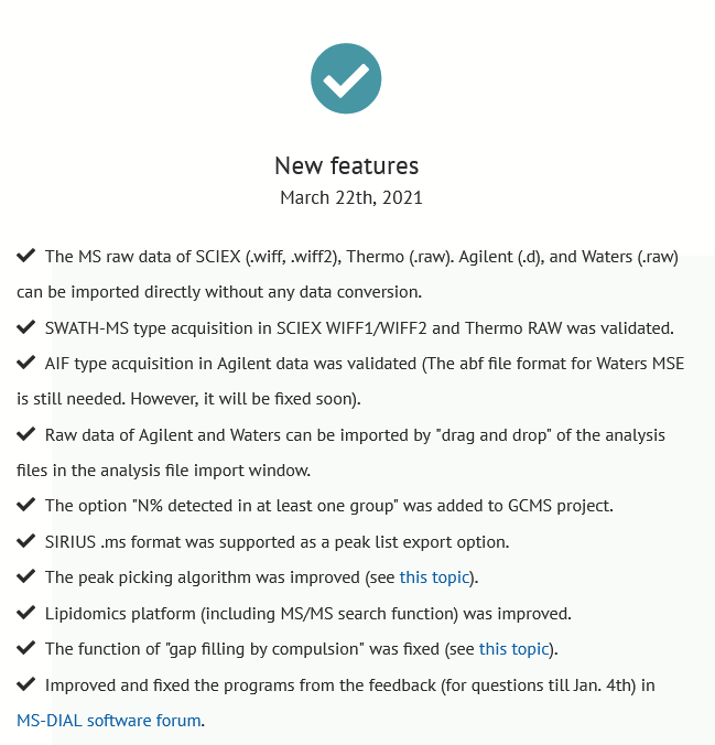 PaoloBonini6's tweet photo. New MSDIAL version 4.60 is out.
New Feature: NOW you don't need to convert your file any more. Drag and drop your vendor's file into MSDIAL window and that's it!! Awesome😎 👏 https://t.co/H0rumJNEAU