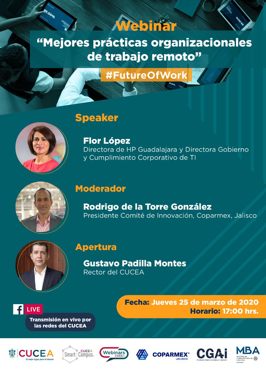 ComCoparmex's tweet photo. Aprende mejores prácticas para el trabajo remoto, en este #webinar sin costo.

📌25 de marzo
📌Regístrate sin costo aquí: https://t.co/KHOTCfYBKX https://t.co/rjQzAUMGK2