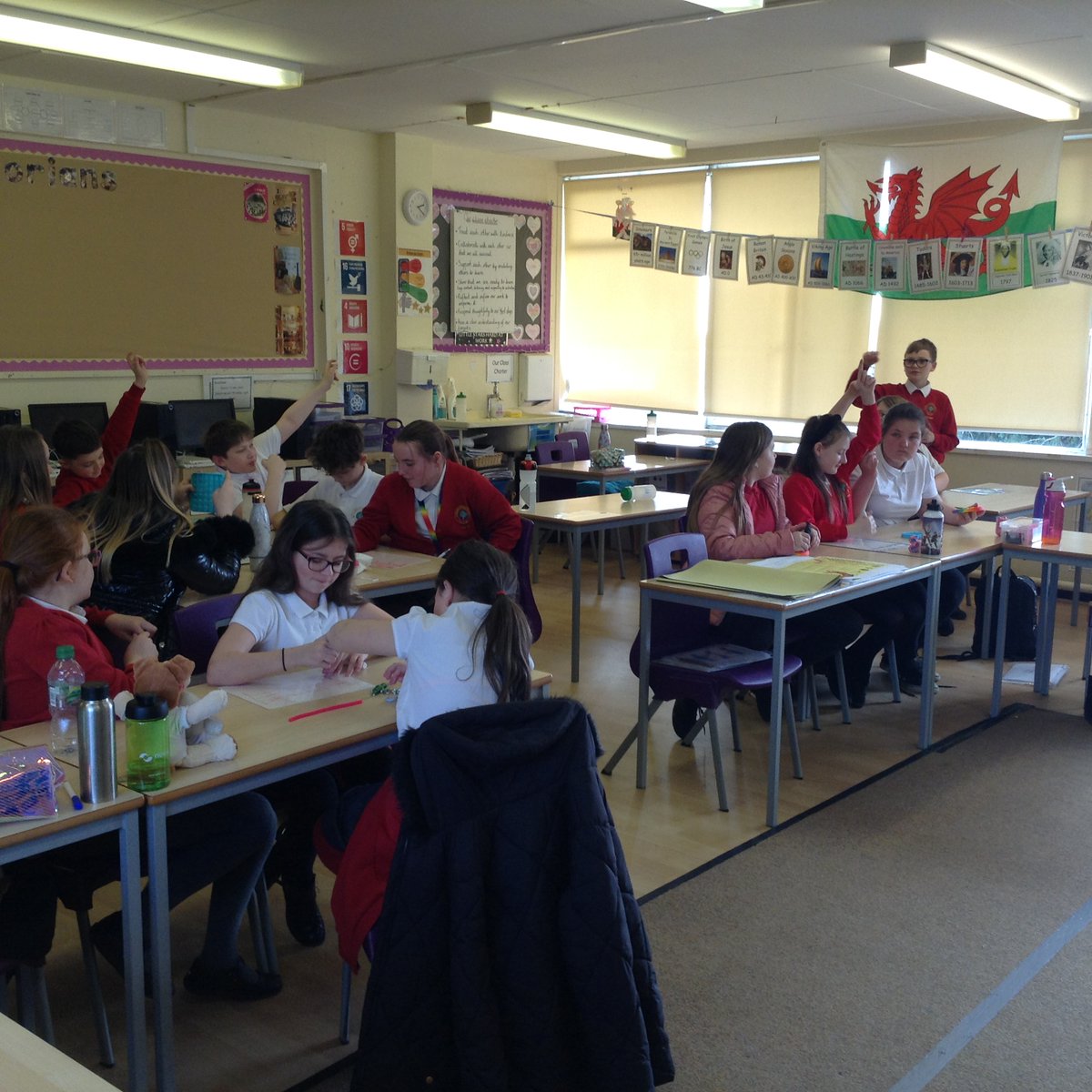 RinglandPrimary's tweet image. Dosbarth Oak spent time last week learning all about the #census. We talked about the history of the census, what they are and why they are so important. Groups then collected data for their own census questions using a show of hands. @Census2021 #letscount