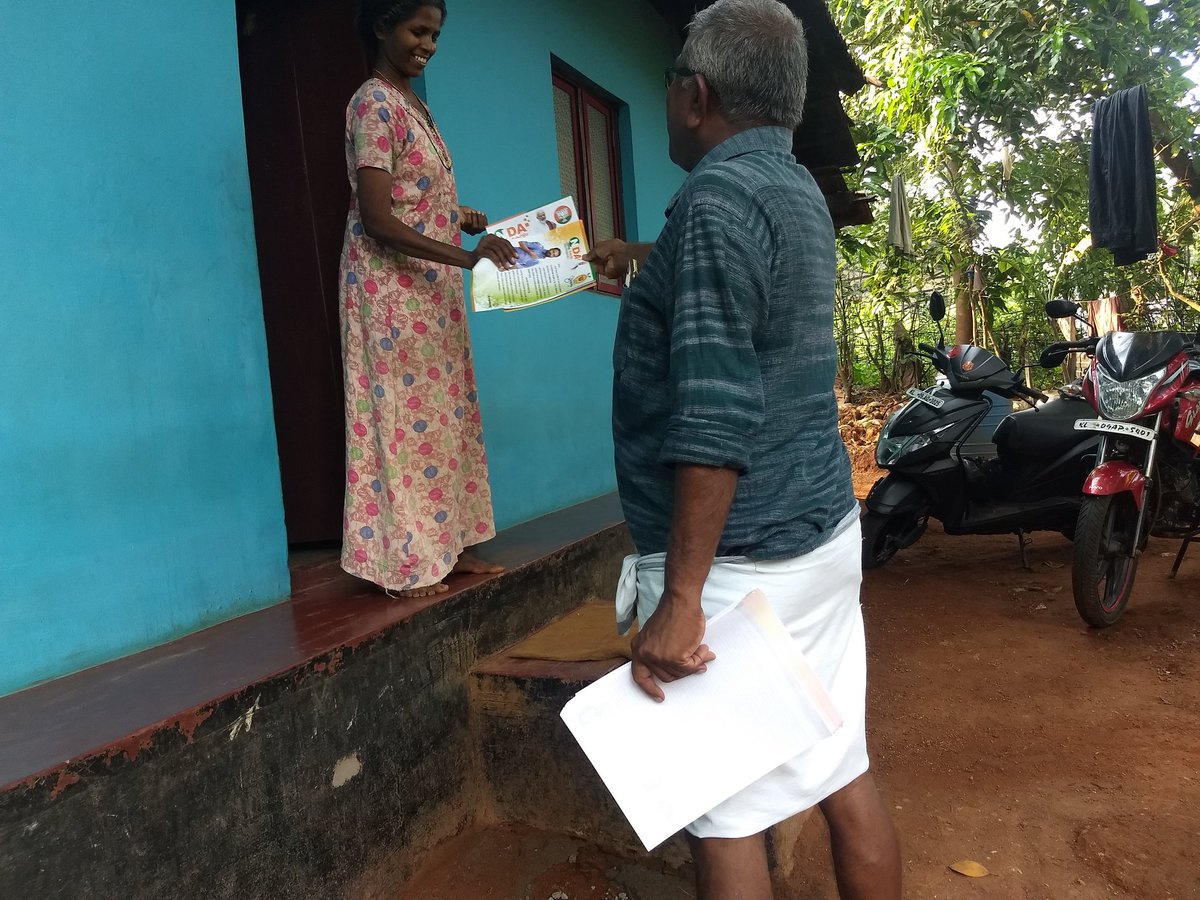 GangaBhagath's tweet image. ഇന്നത്തെ ഗൃഹ സമ്പർക്കം.... 
#grihasambarkkam 
#BoothWork 
#Vote4BJP