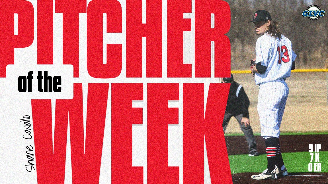 Shane Cavallo earns his first GLVC Pitcher of the Week honor after a dominating complete game performance! ⤵️  

🔗 bit.ly/3tLOASY

#DefendTheNest