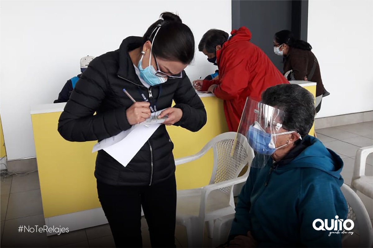 saludquito's tweet photo. 1 500 adultos mayores pertenecientes al proyecto #60YPiquitoIntegral fueron vacunados contra la #COVID19 en el Centro de Atención Temporal "Quito Solidario", como parte del plan de vacunación en coordinación con @PatronatoSJ y @Salud_Ec.
#NoTeRelajes https://t.co/SlvCQXuFh6