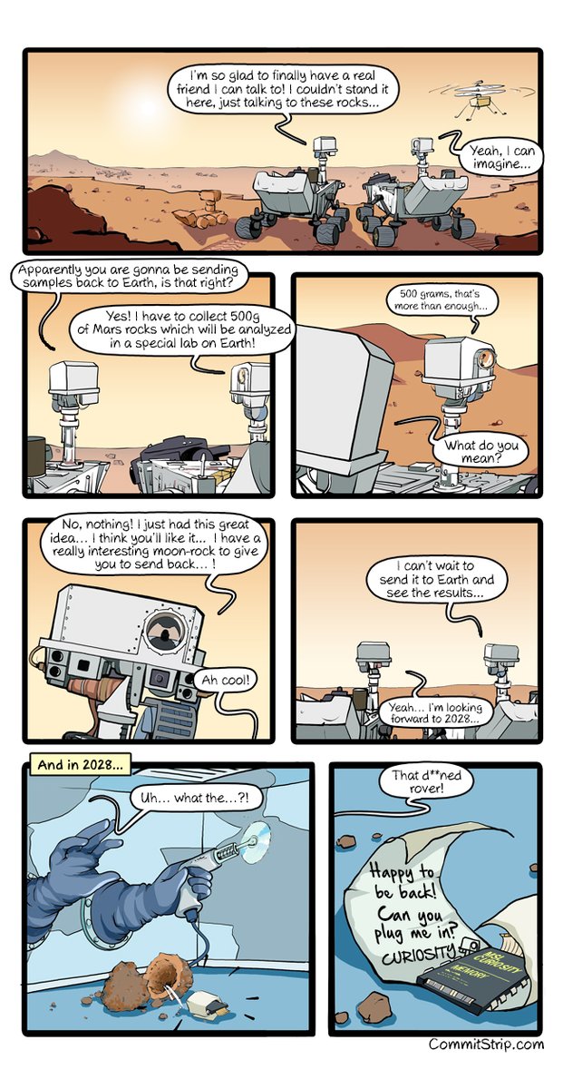 Meanwhile on Mars #16 - Waiting for 2028 commitstrip.com/2021/03/22/mea…