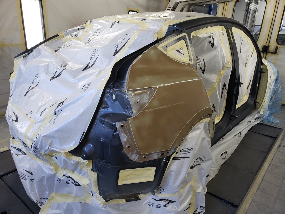 NorthStateCus's tweet photo. Happy Monday Twitter! What paint projects are you starting the week with? #tesla #model3 #modely #dualmotor #prepaint #postpaint #revo #infared #notapelines #paintboothlife #paintgurus #quality #authorized #paintprofessionals #northstatecustom #northstateautobahn #est1970 https://t.co/mgIVrnTLem