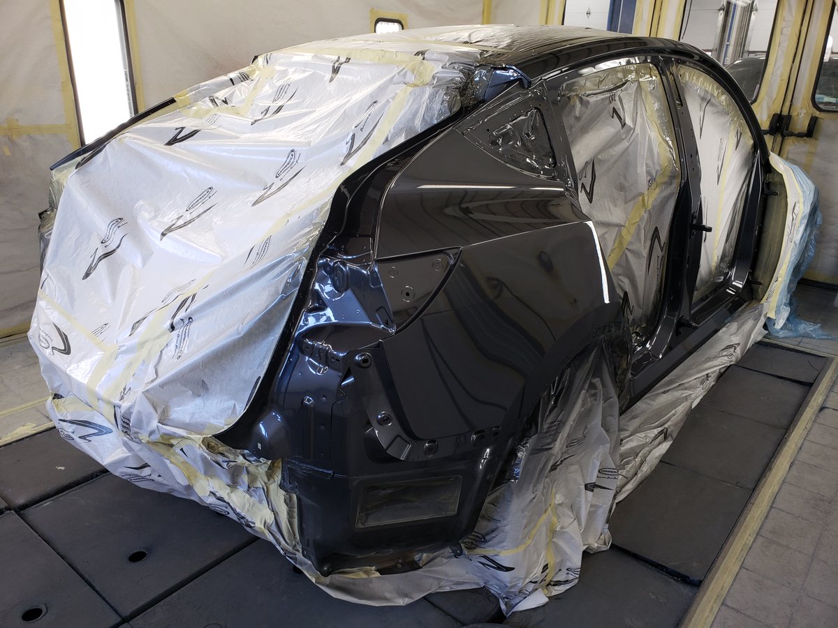 NorthStateCus's tweet photo. Happy Monday Twitter! What paint projects are you starting the week with? #tesla #model3 #modely #dualmotor #prepaint #postpaint #revo #infared #notapelines #paintboothlife #paintgurus #quality #authorized #paintprofessionals #northstatecustom #northstateautobahn #est1970 https://t.co/mgIVrnTLem