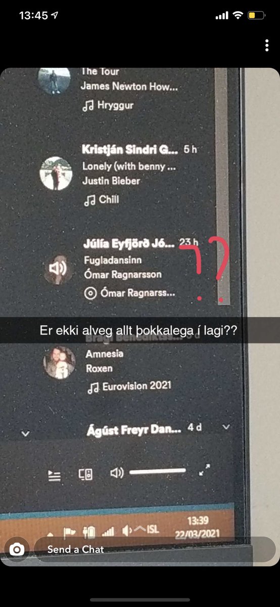 Held ég þurfi að fara að loka fyrir pabba og barnabörnin á spotify aðgangnum mínum - fólk er farið að hafa áhyggjur 😅