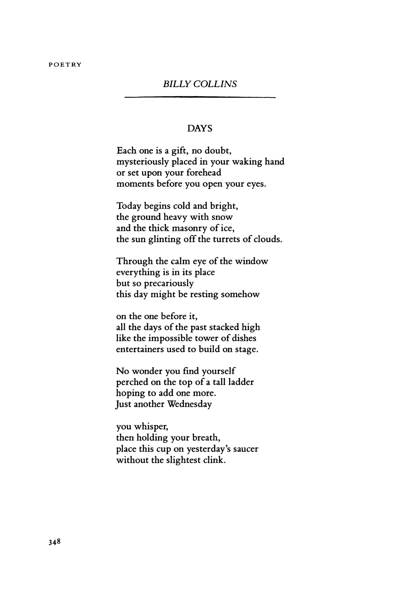 Suddenly, you re 80! Happy Birthday BILLY COLLINS. 