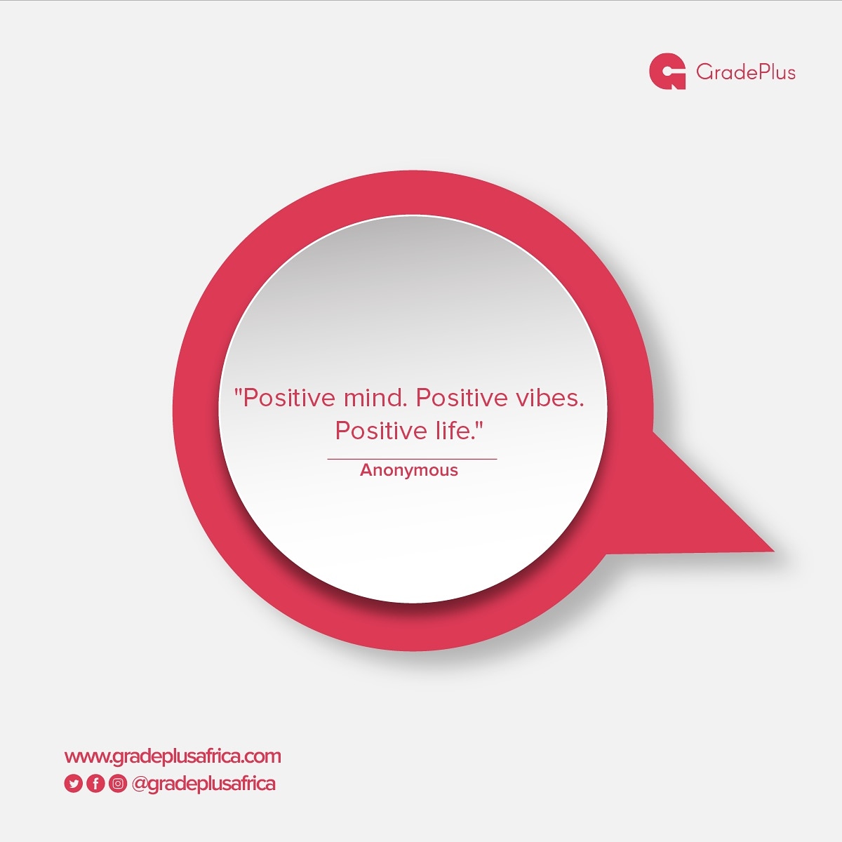 gradeplusafrica's tweet photo. "Positive mind. Positive vibes. Positive life."

Let this be your heart posture this week. The week will be a great one.

By the way, if you are writing exams, how has the exams been so far?

#mondaymotivation #success #exams  #examination #students #studentlives #PositiveVibes https://t.co/qngzjuzA3m
