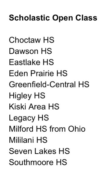 Our Winterguard had a great week. First they were promoted by Winterguard International to the prestigious “Open” classification then followed that up by qualifying for Semi-Finals for WGI! These are significant accomplishments! Congratulations!