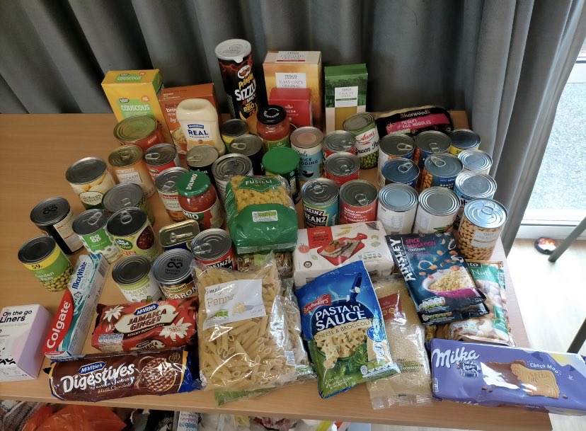 StCathWimborne's tweet photo. Thank you to children for bringing in donations for Wimborne Food Bank! @PlymouthCAST @PlymouthDiocese https://t.co/Nmc3HpLUJj