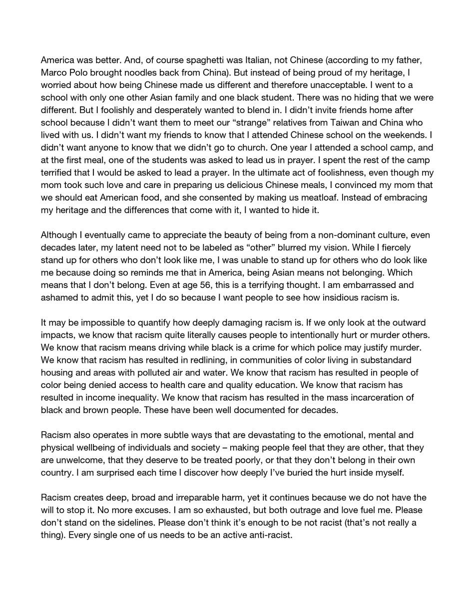Read a statement by our Deputy Chair Helen Tai after last week's racially-motivated killings in Atlanta

#EndRacism #StopAsianHate #BlackLivesMatter