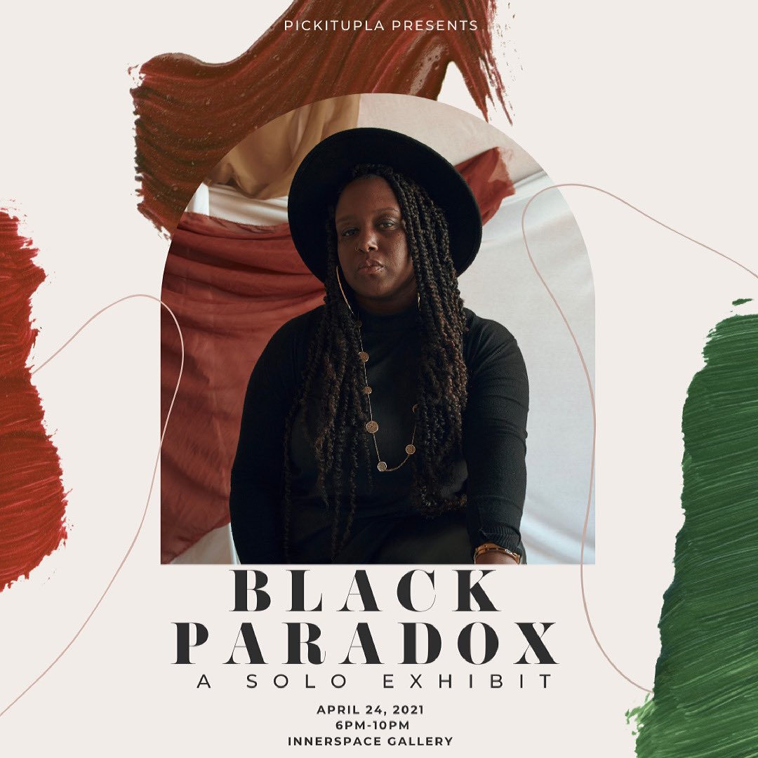 pickitupLA's tweet photo. Our first Art Exhibit we’ve curated in over a year! 😭😭 April 24th, Ashley Cole is showcasing her latest work in her solo exhibition “BLACK PARADOX”. Free admission with RSVP. 

Innerspace Gallery
110 Winston St
Los Angeles, Ca 

https://t.co/RdaOpNG6dK https://t.co/fPJOl3qXOM
