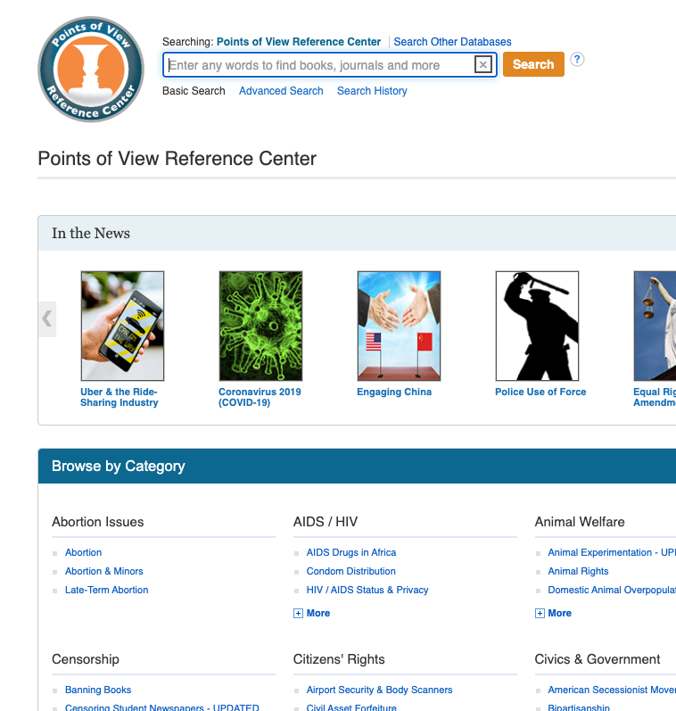 RogersHighMedia's tweet photo. @RogersHighSclMN Learn how to assess and develop persuasive arguments for your English DEBATE and better understand controversial issues while sharpening analytical thinking skills with Points of View Reference Center from @EBSCO. https://t.co/1dzHAv0faS https://t.co/ikrL6cvrvP