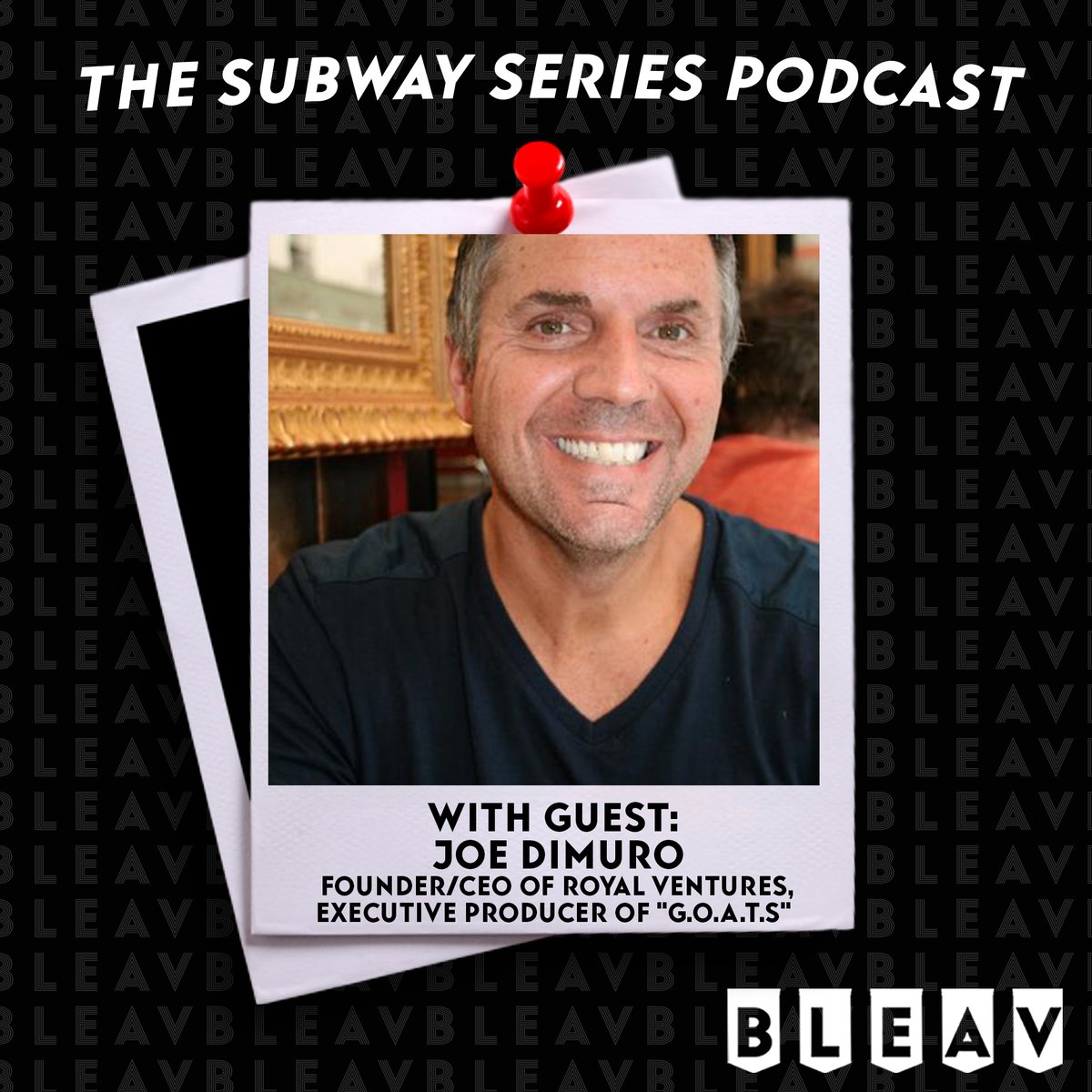 BleavNetwork's tweet photo. Catch an all-new @TheSubSeriesPod as @amarinoni10 and @MacShoots chat with Joe DiMuro about the making of "G.O.A.T.s," season 2 premiere + the state of New York sports! Listen in here: https://t.co/FsmE5C6gQi https://t.co/Vc5TN2pgsh