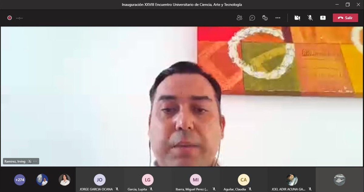 Rector <a href="/UNACAR/">UNACAR</a> Dr. José A. Ruz Hernández realiza la inauguración del XXVIIIl Encuentro Universitario de Ciencia, Arte y Tecnología, organizado por la Dirección de Difusión Cultural, la Dirección General de Extensión Universitaria y de la Secretaría Académica con 52 actividades