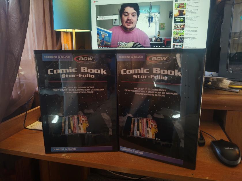 AllPurposeTrev's tweet photo. Now I can travel with my books!
Thanks to @TheComicBurrito for the recommendation on the @BCWSupplies Stor-Folio 2 Pack!
#BurritoBoost
#Addicted2Comics https://t.co/fl29ItiEFN