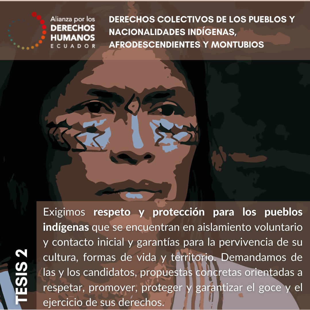 SurkunaEc's tweet photo. TESIS 2|La vulnerabilidad y abandono a los pueblos y nacionalidades durante el Covid19 muestra la ineficiencia estatal al poner en riesgo su vida por falta de medidas efectivas, adecuadas y concertadas.
#CompromisoYA @ecuarauz @LassoGuillermo
🔴Declaración https://t.co/SAbMxSmhio https://t.co/3gcyL2kf24