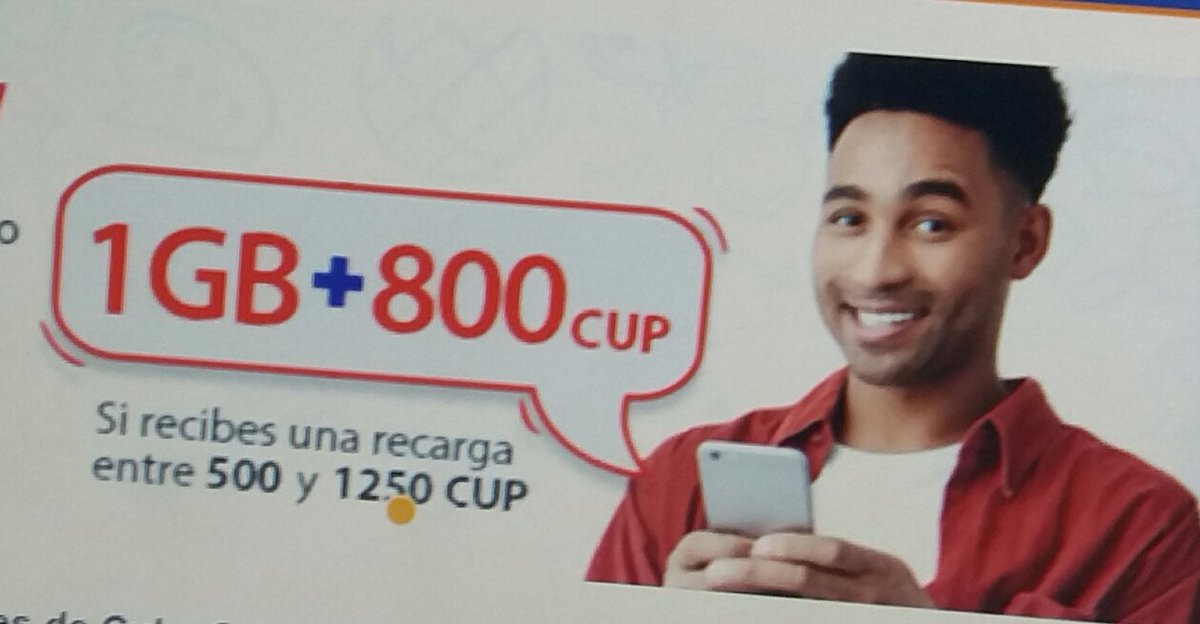 SilvaIdaris's tweet photo. Del 22 al 27 de Marzo.
Puede usar el bono adicional de dinero en llamadas y SMS nacionales e internacionales.
El bono de 1 GB le sirve para todas las redes habilitadas en Cuba: 2G, 3G y 4G.
#EtecsaesdelPueblo
#HildaAriasP
#MayraA..... https://t.co/DPvNBcdVpM
