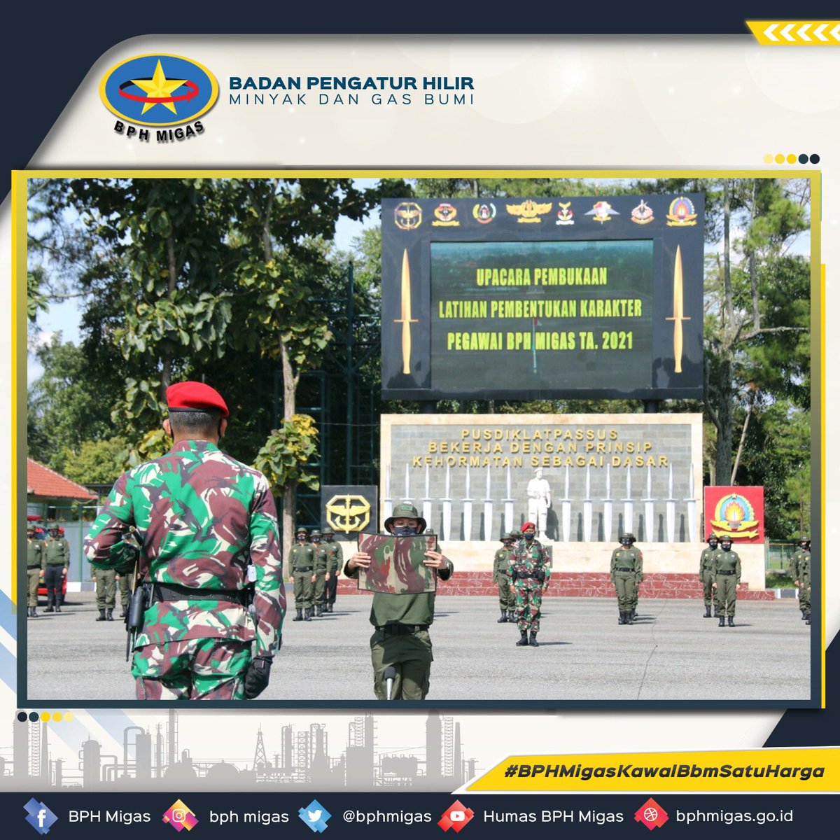 bphmigas's tweet photo. Tingkatkan Integritas dan Profesionalitas, Pegawai BPH Migas di Gembleng di Pusdiklat Kopassus

https://t.co/UU6I38kOOn https://t.co/2xBZEpfeKc