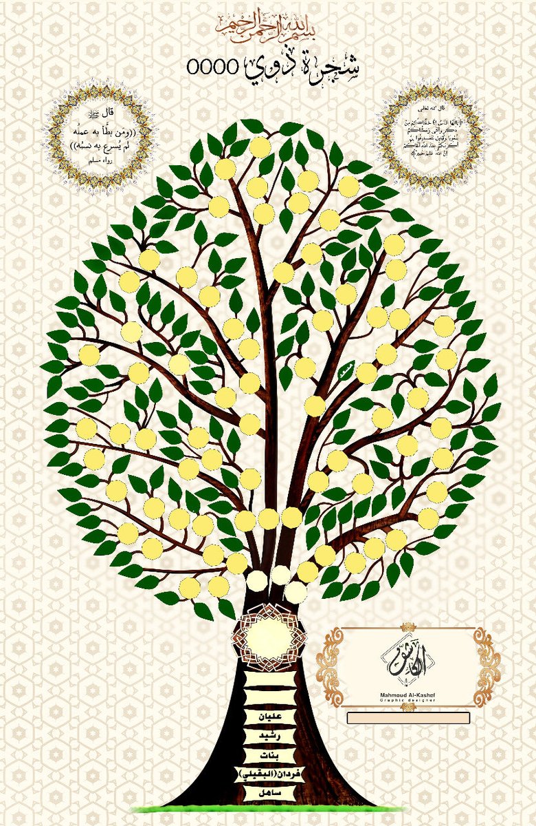 مصمم أشجار العوائل والقبائل (@mr_desiign) on Twitter photo 