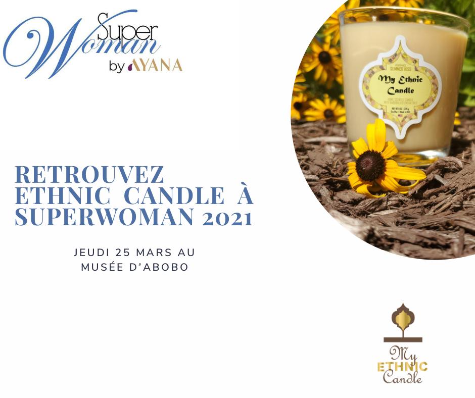Superwoman 2021, ce jeudi 25 mars 2020 au <a href="/MucatMusee/">Musée des Cultures Contemporaines Adama TOUNGARA</a>, découvre des marques locales en exposition.

My Ethnic Candle
Nature et Traditions
<a href="/Ivo_nomad/">Ivonomad</a>
<a href="/AllocoPiment/">Alloco Piment</a>

Découvre leurs produits, inscris-toi ici -»bit.ly/3tLzE8c

#superwoman2021 #ayana #ayanawebzine #abobo