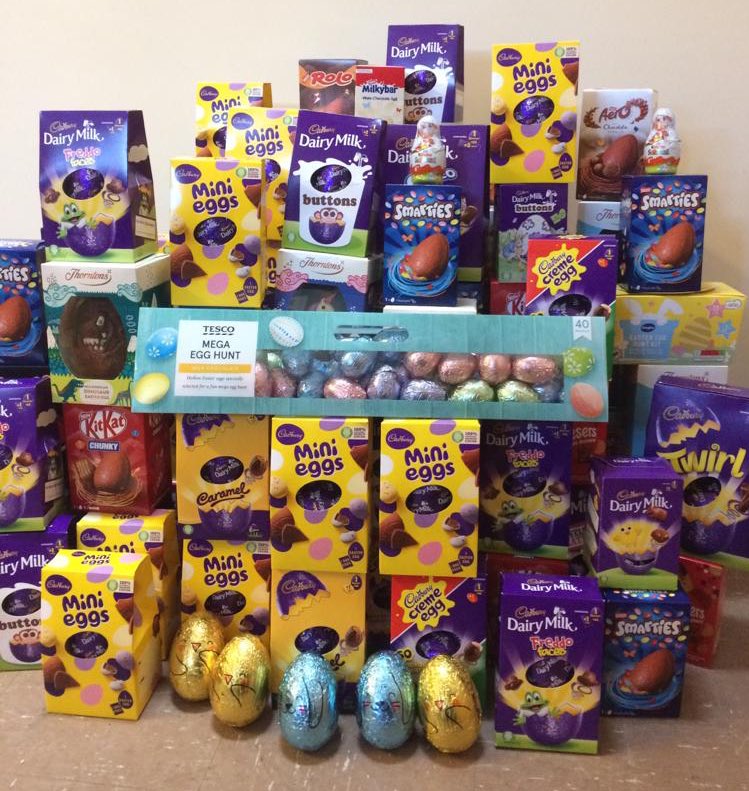 MuswellFoodbank's tweet photo. Massive Shoutout to @IamKateWynne for organising Easter collection and big thanks to the parents, staff &amp; pupils at @RhodesAvePrim  and Rainbow Girlguiding for your generosity 🙏🏽 these will be given to local families that need support 🤩 https://t.co/ZYkIv1vhzE