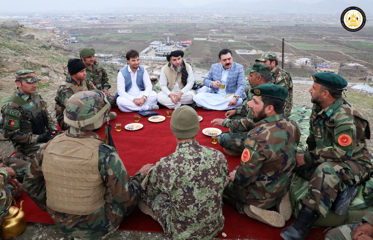 SarwarAhmedzai's tweet photo. On behalf of the President and NSA Mohib, I visited  the Afghan security forces and celebrated Nowroz ( first day of the Afghan new year ) with them in their security posts. https://t.co/7NE7Mn6iFf