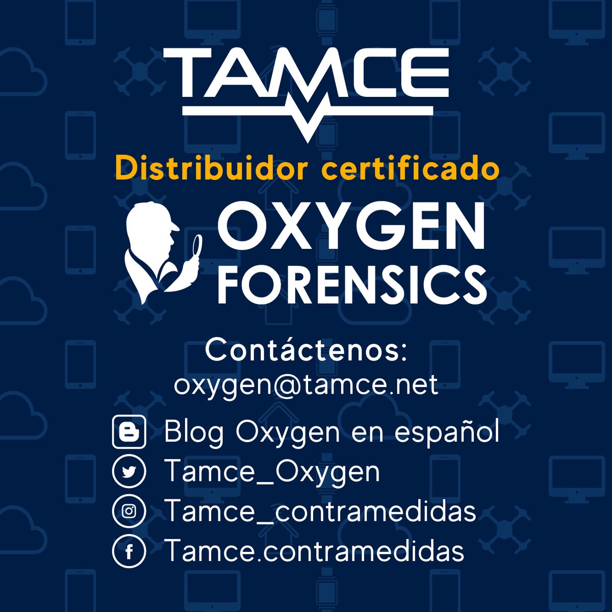 Tamce_Contramed's tweet photo. Somos distribuidores certificados del software todo en uno: OXYGEN FORENSIC, el software forense más efectivo en su ámbito. Póngase en contacto con nosotros para mayor información o cotizaciones.
#Tamce #Oxygenforensic #SoftwareForense https://t.co/NTxMQSIOT3