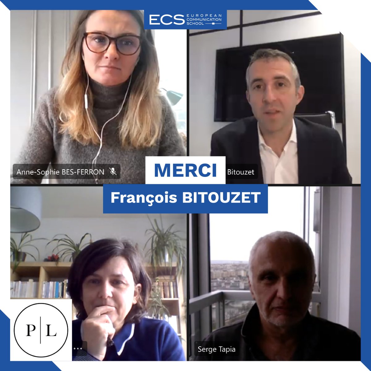 Merci à François Bitouzet (<a href="/b2zet/">François Bitouzet</a>), Directeur Général de <a href="/PublicisLive_FR/">PublicisLive Paris</a> d'avoir été l'invité de la #MasterclassECS pour les étudiants en Master Relations Presse, Relations Publics &amp; Événementiel !

<a href="/MediaSchoolGr/">MediaSchool</a>