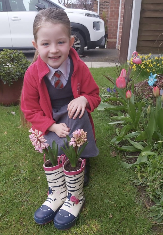 StAnnesKnowsley's tweet photo. The children in KS1 are enjoying watching their plants bloom now that Spring has arrived💐 #sacpskgeography https://t.co/w7USEYWfw9