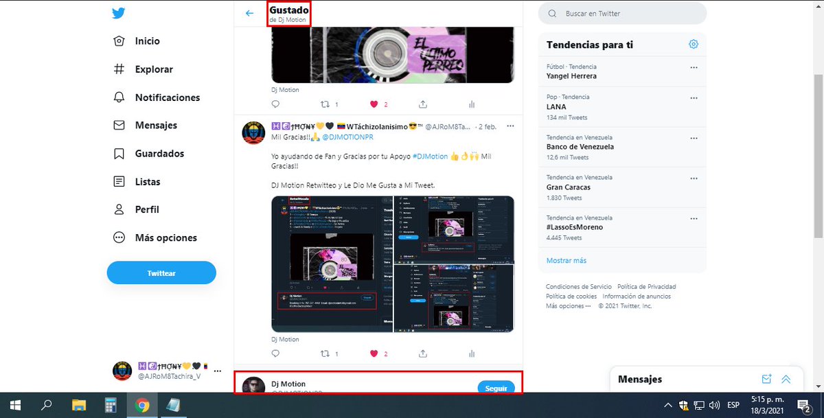 JS5WYAA's tweet photo. Mil Gracias!!๐ @DJMOTIONPR
Yo ayudando de Fan y Gracias por tu Apoyo #DJMotion ๐๐๐ Mil Gracias!!
DJ Motion Retwitteo y Le Dio Me Gusta a Mi Tweet. https://t.co/W681avXROh