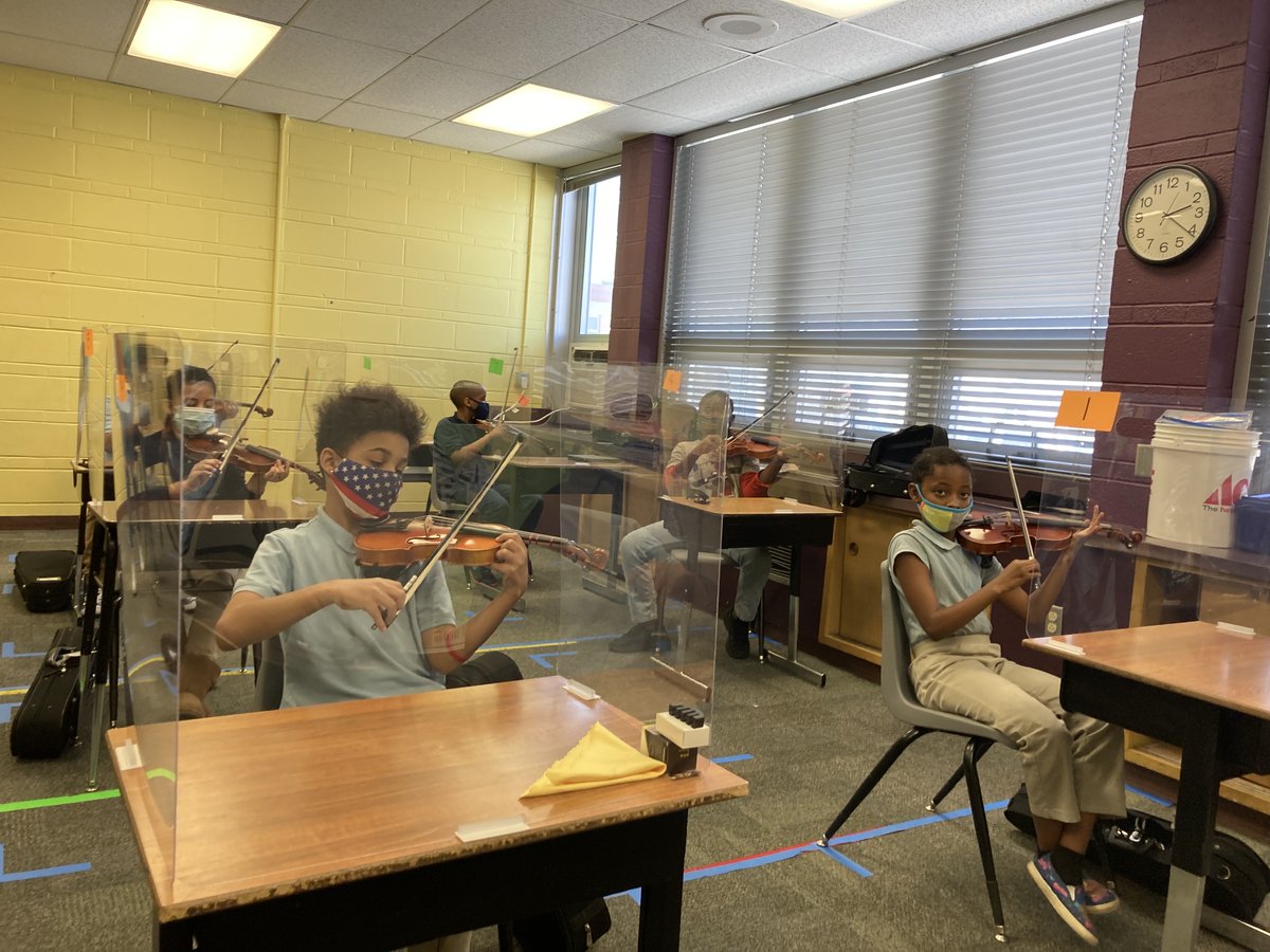 hpkcmo's tweet photo. Students are back at Phillis Wheatley Elementary! Our newest violin students are very passionate about music!  #musicmonday https://t.co/Tj89dUgOXK
