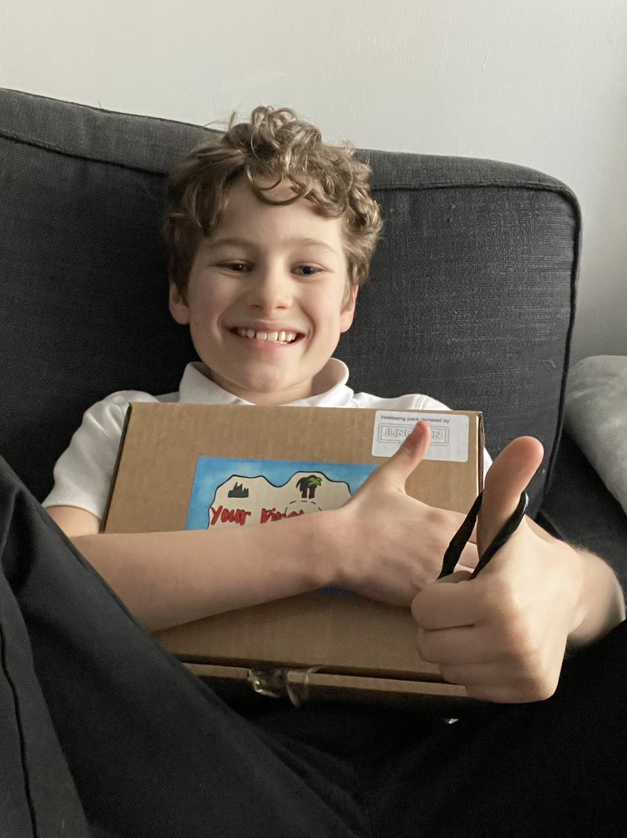 fudgeh's tweet photo. @Junction_Church thank you for gifting my son his pirate pack via Ashmount school. He loves it! https://t.co/Gb5Q6Tsyy6