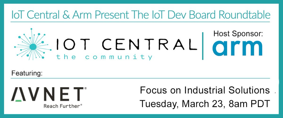 I'll be talking about MaaXBoard tomorrow on IoT Central Dev Board Roundtable. Sign up here: register.gotowebinar.com/register/29204…