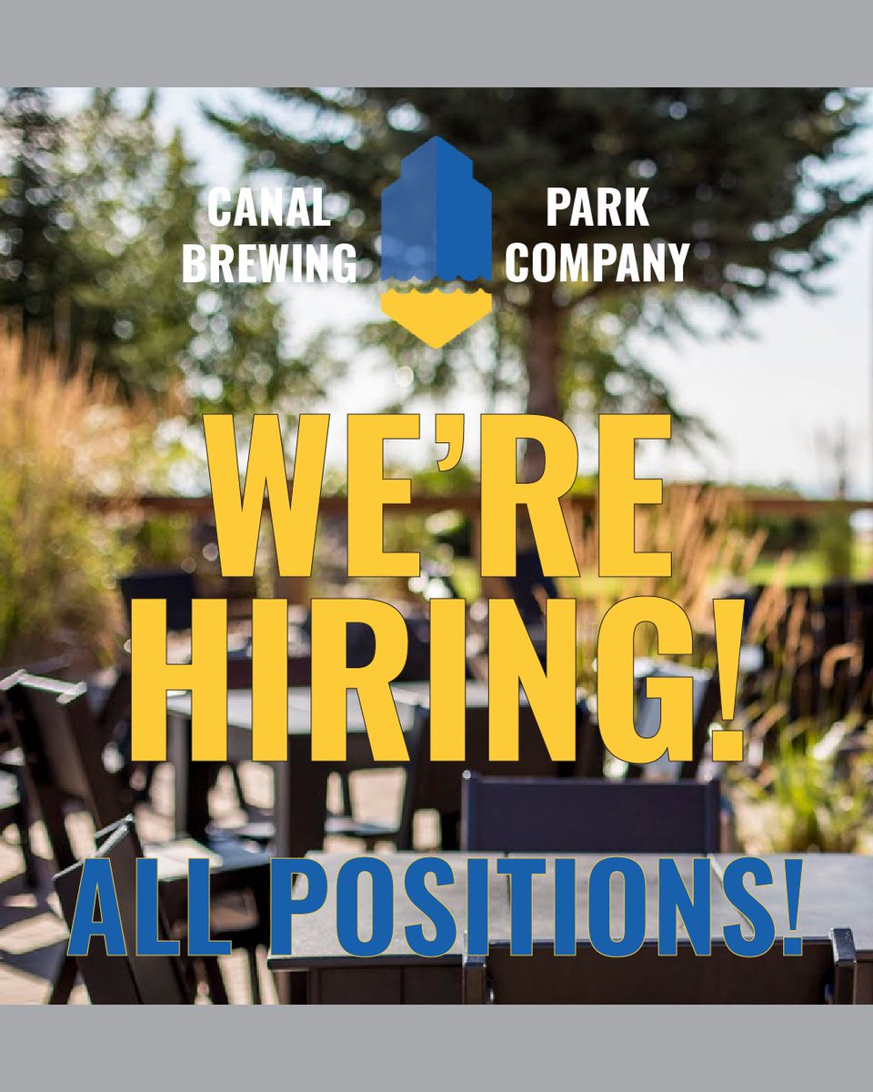 We're hiring! We are looking for people to fill a wide variety of positions here at the Canal Park Brewing Company!

Copy the link below or go to our bio for more information.

canalparkbrewery.com/employment/