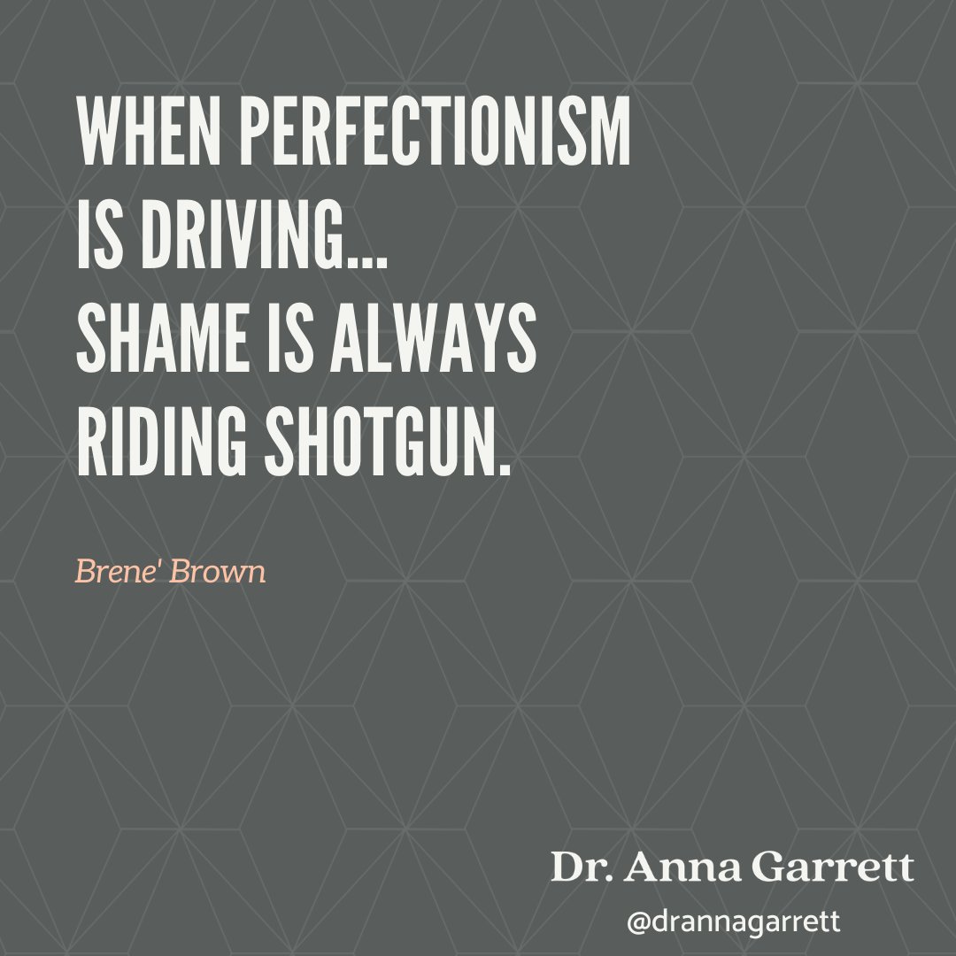 "Perfectionism is a 20-ton shield."

If you feel like the weight of the world is on your shoulders, then it might be time to explore your perfectionistic tendencies. 

#brenebrown #midlifemindset #thisisperimenopause #drannagarrett