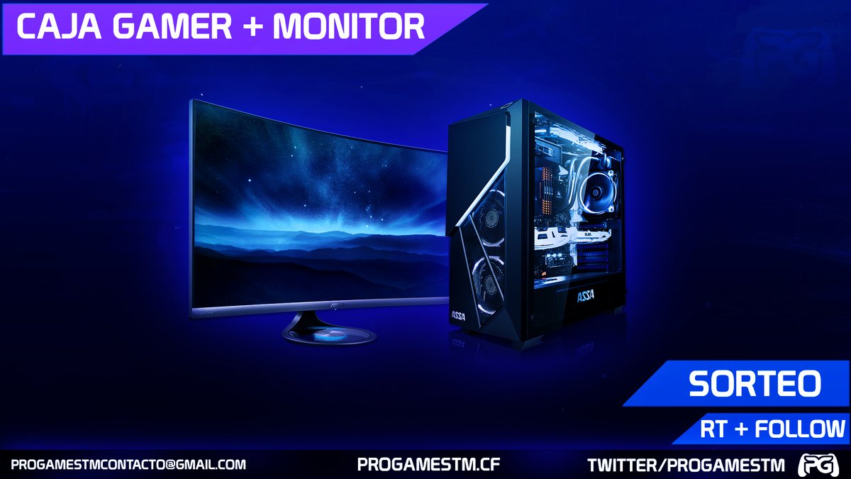 ProGamesTM's tweet photo. 💥#¡SORTEAZO DE MARZO!💥

🔹️Monitor Gaming Curvo
🔹️Caja Pc Gaming

▫️Para participar: Haz RT, Sigue a @ProGamesTM, @IluroGaming, y @CamaleonGaming_  

🔹️ Termina: 23/04👍

¡SUERTE!🍀 https://t.co/5gTHhpblvn