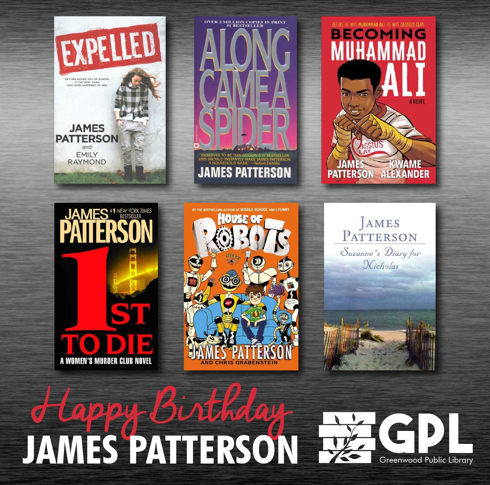 Happy Birthday to a truly prolific writer, James Patterson!  Do you have a favorite Patterson novel? 