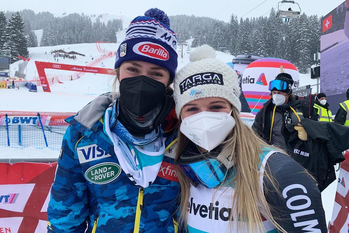 MikaelaShiffrin's tweet photo. Beyond my wildest dreams...
it’s hard to put into words how special this season was to me. Thank you to my family, team, sponsors and fans for your support and for believing in me, especially in the moments when I didn’t believe in myself. Thank you to my mom &amp; my team...(cont.) https://t.co/Vu4ghbHRLb