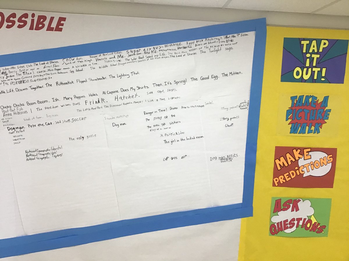 Happy Read a Thon! All-Stars are filling out our board with titles of good books! What titles would you add?