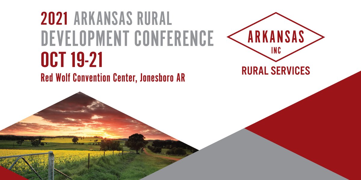 SAVE THE DATE: The 2021 Arkansas Rural Development Conference is October 19-21. Stay tuned for more details.