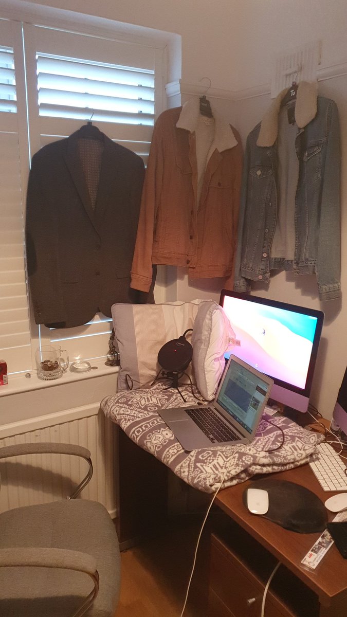 WhatsThe_Topic's tweet photo. Make shift sound proofing whats the topic studios https://t.co/kMFOW5mbTX