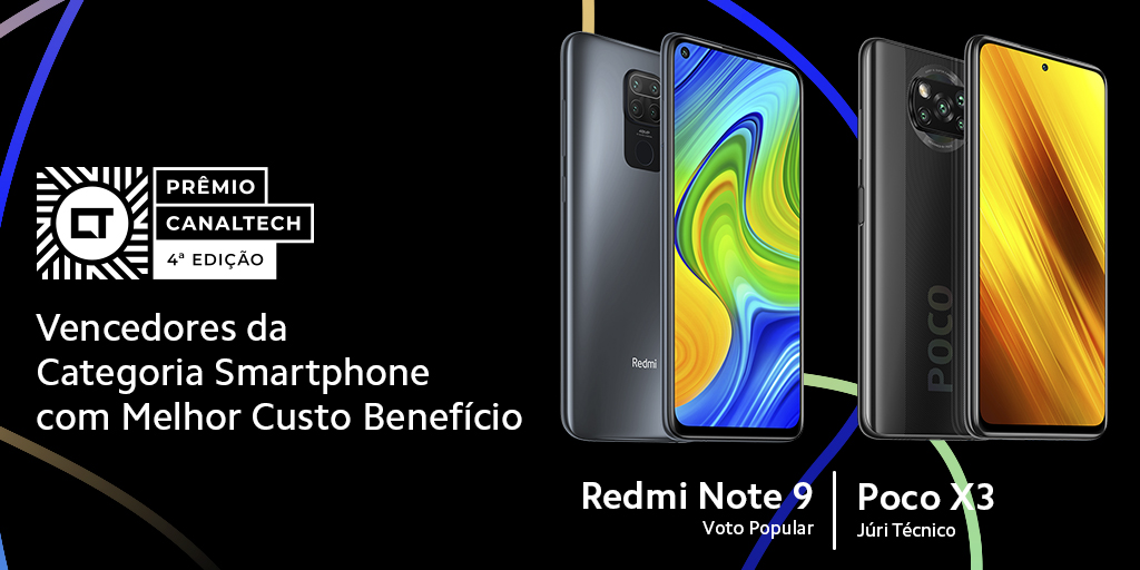 Amados, levamos dois Prêmios Canaltech! Na Categoria Smartphone com Melhor Custo Benefício, ganhamos com o Redmi Note 9 no voto popular e com o Poco X3 no júri técnico! Muito obrigada a todos que votaram 🧡