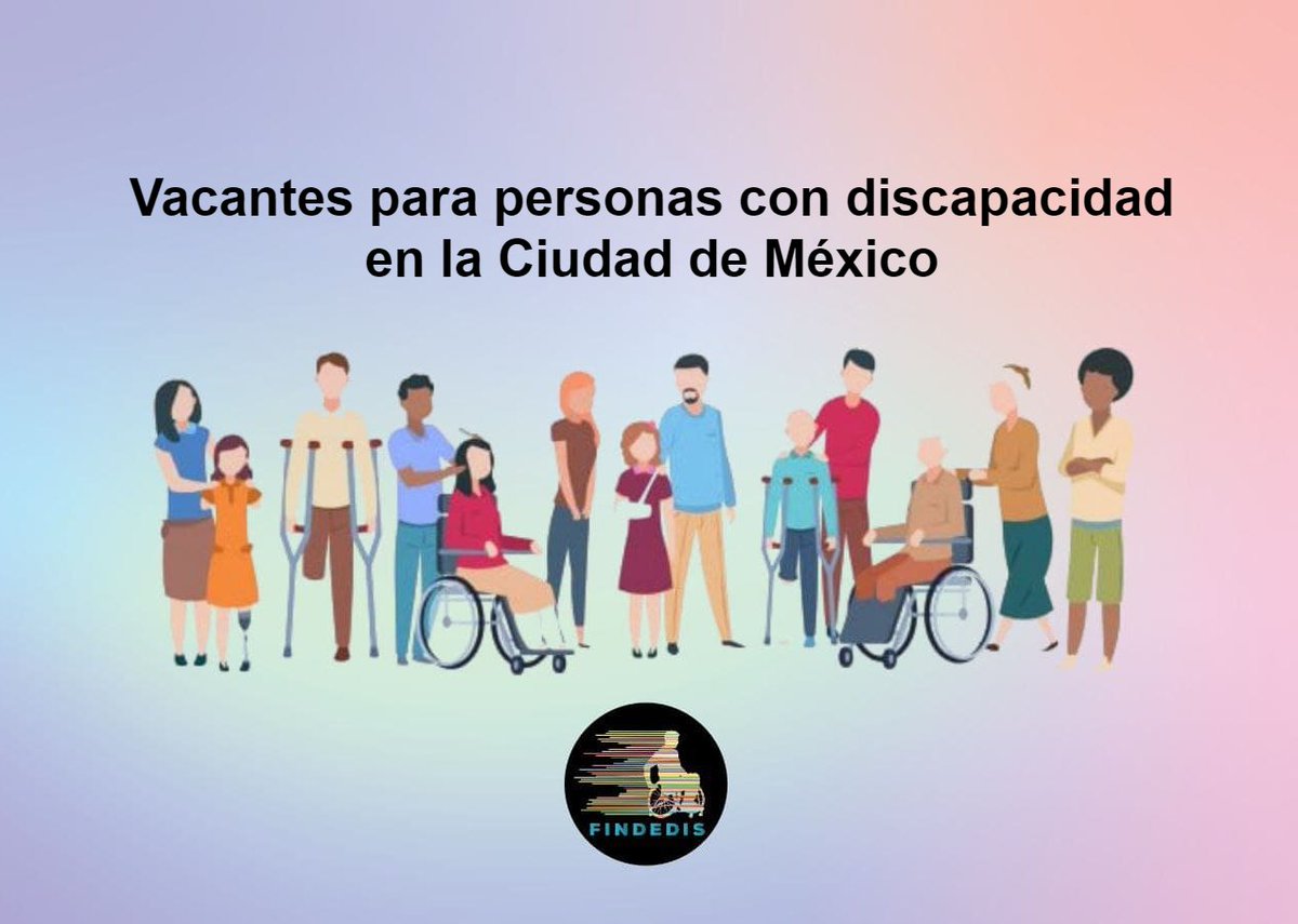 findedis's tweet image. Importante empresa tiene las siguientes vacantes para personas con discapacidad en la Ciudad de México.
facebook.com/38725195847690…

#FINDEDIS #Empleo #PcD