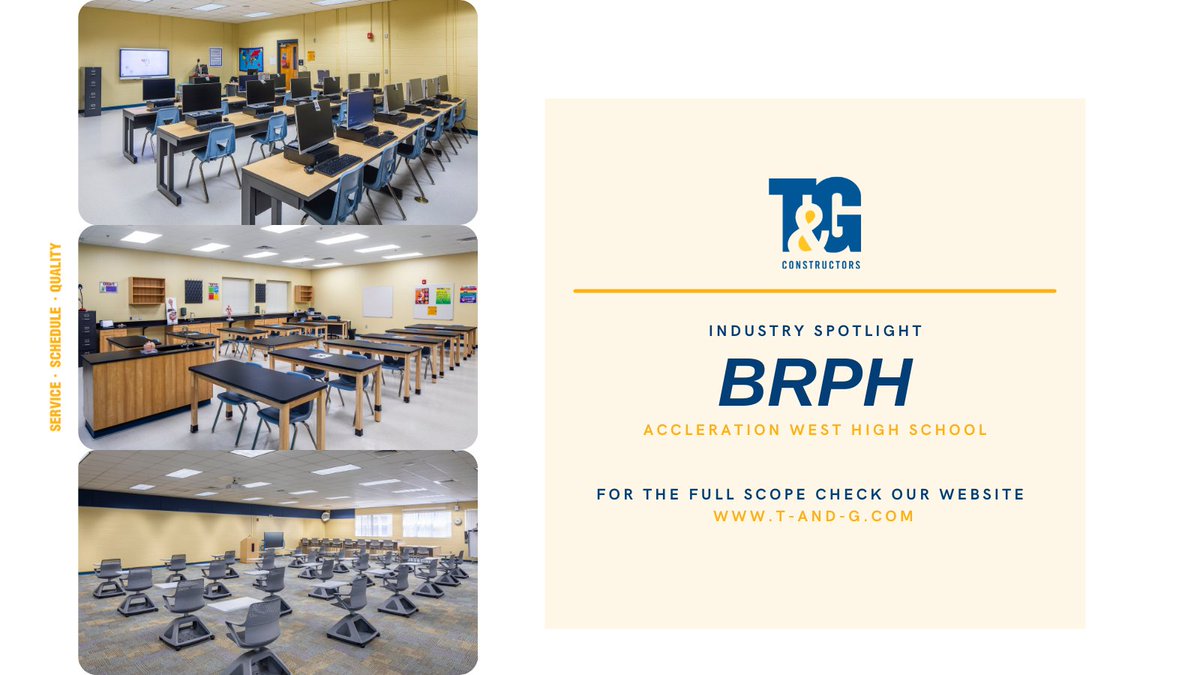 TGConstructors's tweet photo. BRPH has been a long standing partner of T&amp;G’s. We recently completed an occupied renovation for an OCPS school together. It’s important to work with the design team not only in the beginning of the project, but throughout the entire process to make everything run smoother. https://t.co/GJuFVpEpnm