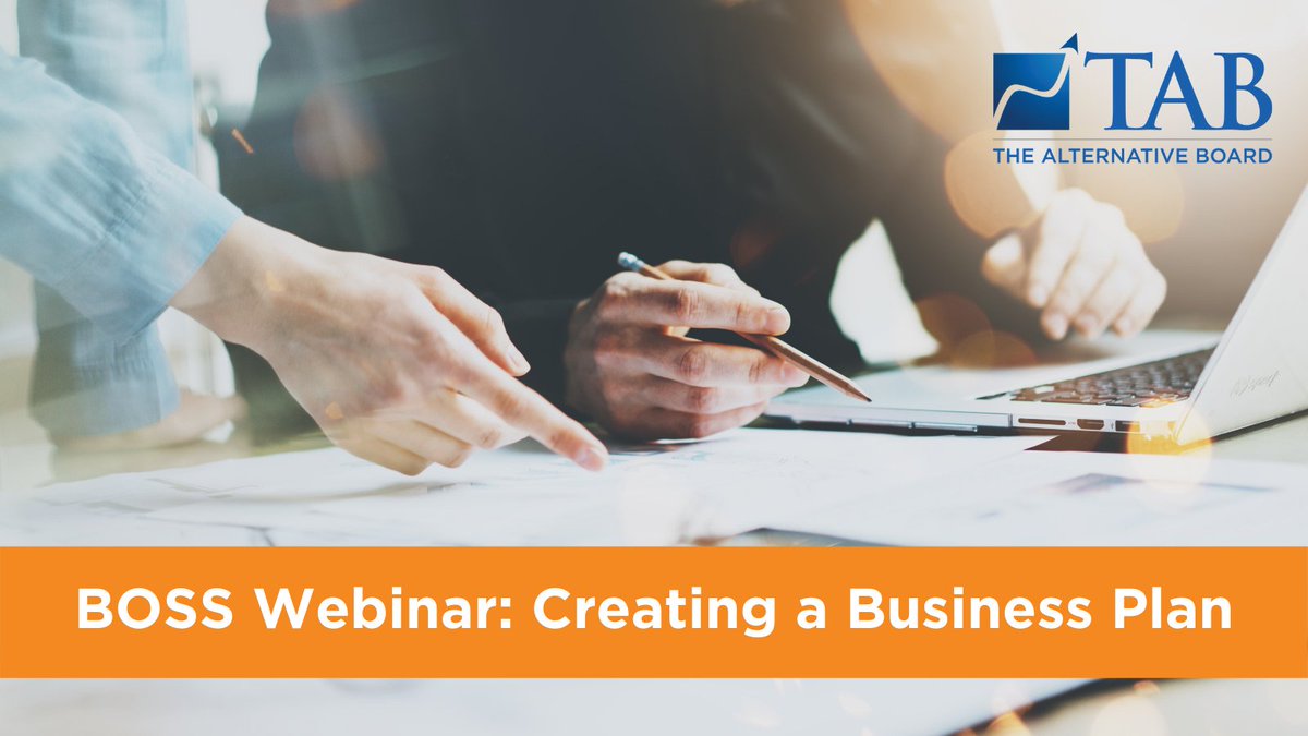 BOSS Webinar: Creating a Business Plan

This webinar will provide you:
- A step-by-step process for writing a business plan
- Guidelines for information to include in specific sections
- Rules for financial projections &amp; assumptions

Watch now!
bit.ly/3r2F7p7
#tabboards